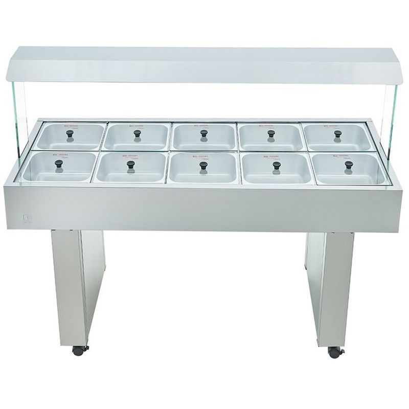 Carro-Termico-10-Cubas-Inox-220-V