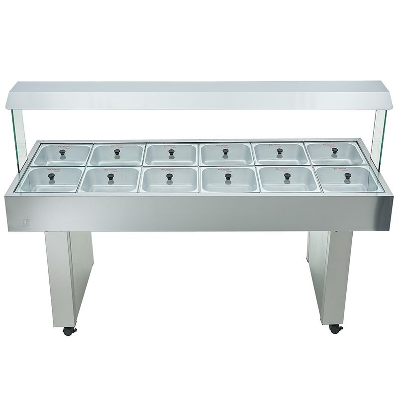 Carro-Salada-12-Cubas-Inox-Gelo-X