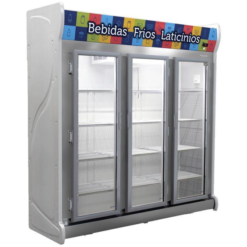 Expositor-Vertical-3-Portas-Vidro-1448-L-Cinza-220-V
