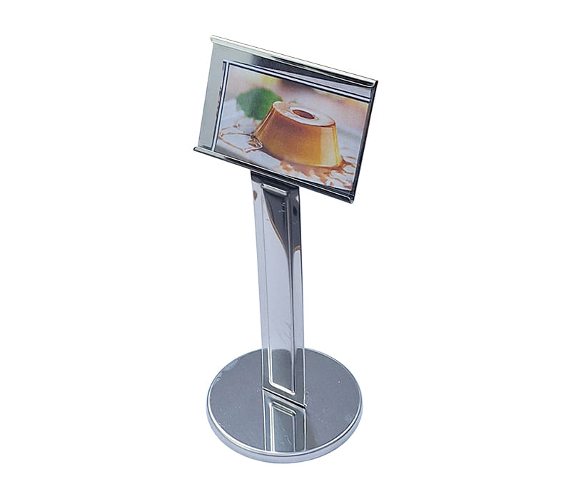 Porta-Menu-Grande-Inox